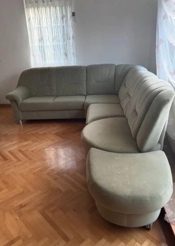 Sofa leder pistazien grün - in,